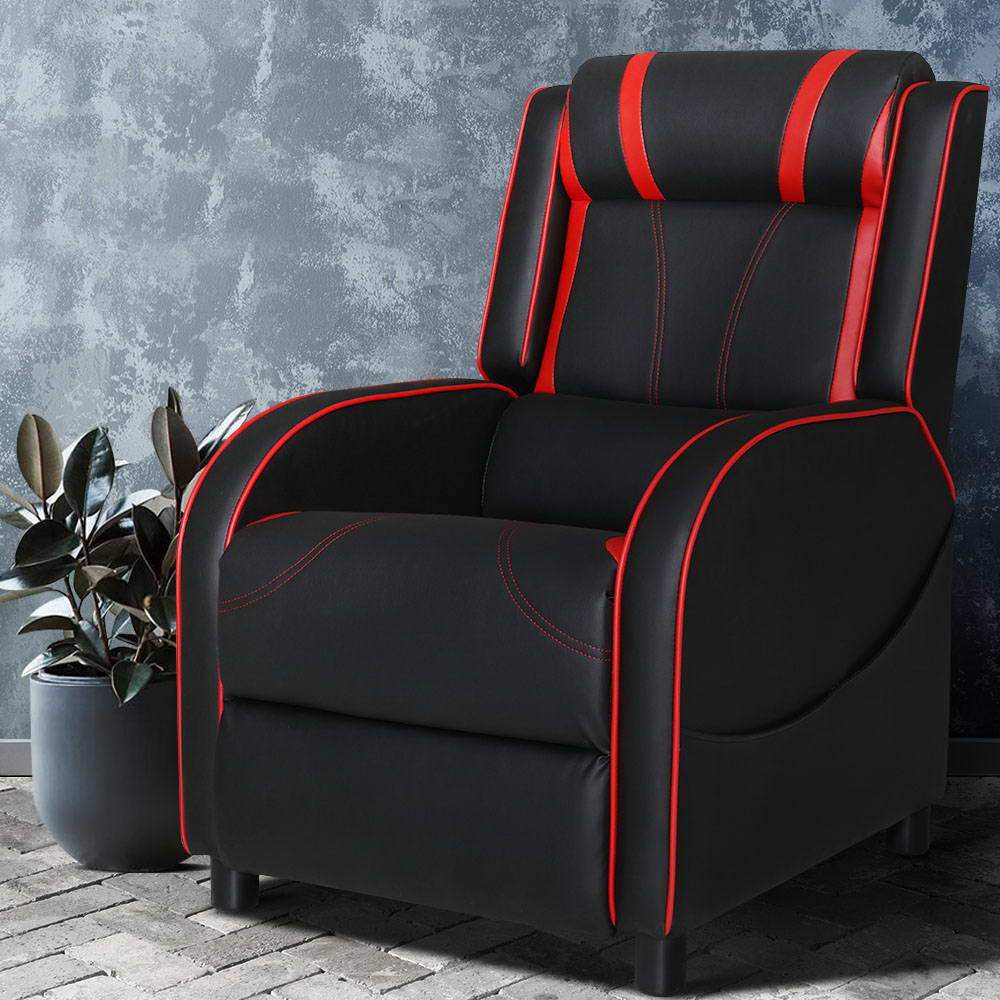 Artiss Recliner Chair Gaming Racing Armchair Lounge Sofa Chairs