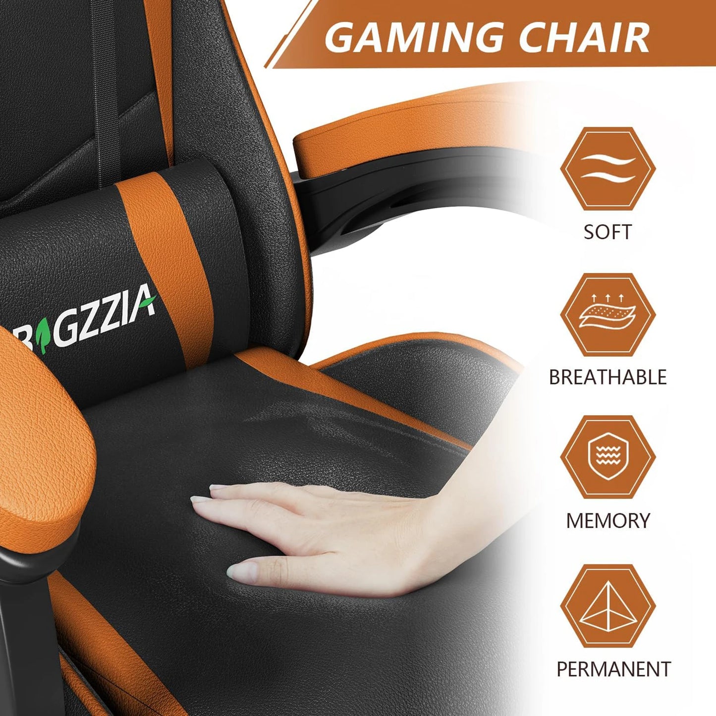 Bigzzia Gaming Chair with Ergonomic Design