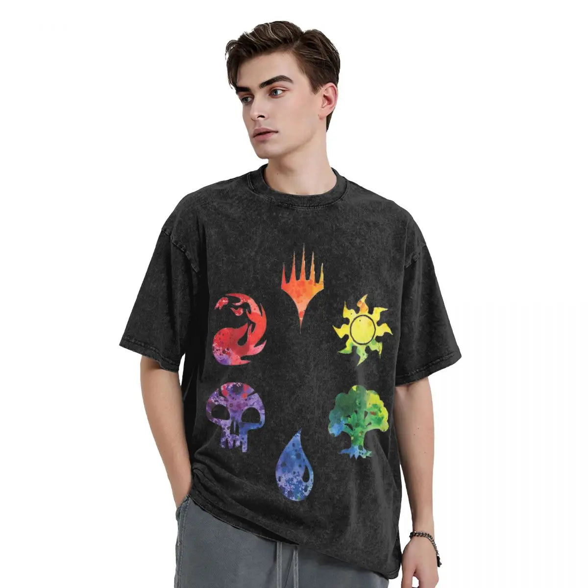 MTG Rainbow Mana Symbols T-Shirt