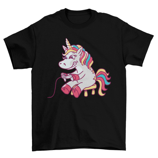 Gaming unicorn t-shirt